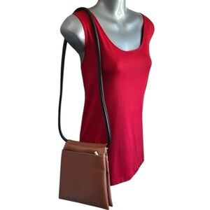 Bocci+Bii Italia Genuine Leather Brown Leather Crossbody